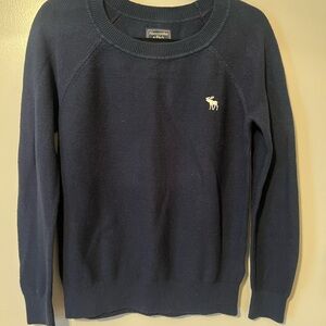 Abercrombie & Fitch M Navy Blue Men's Crew Neck Knit Sweater